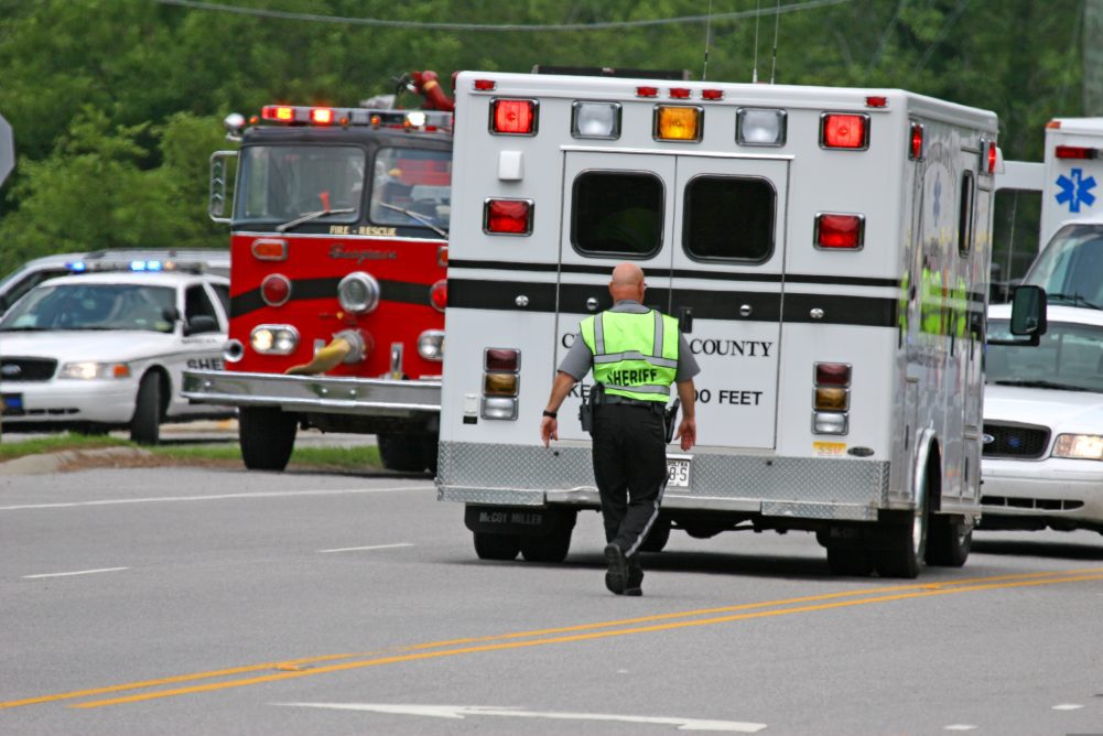 Traffic accidents involving ambulances and fire trucks